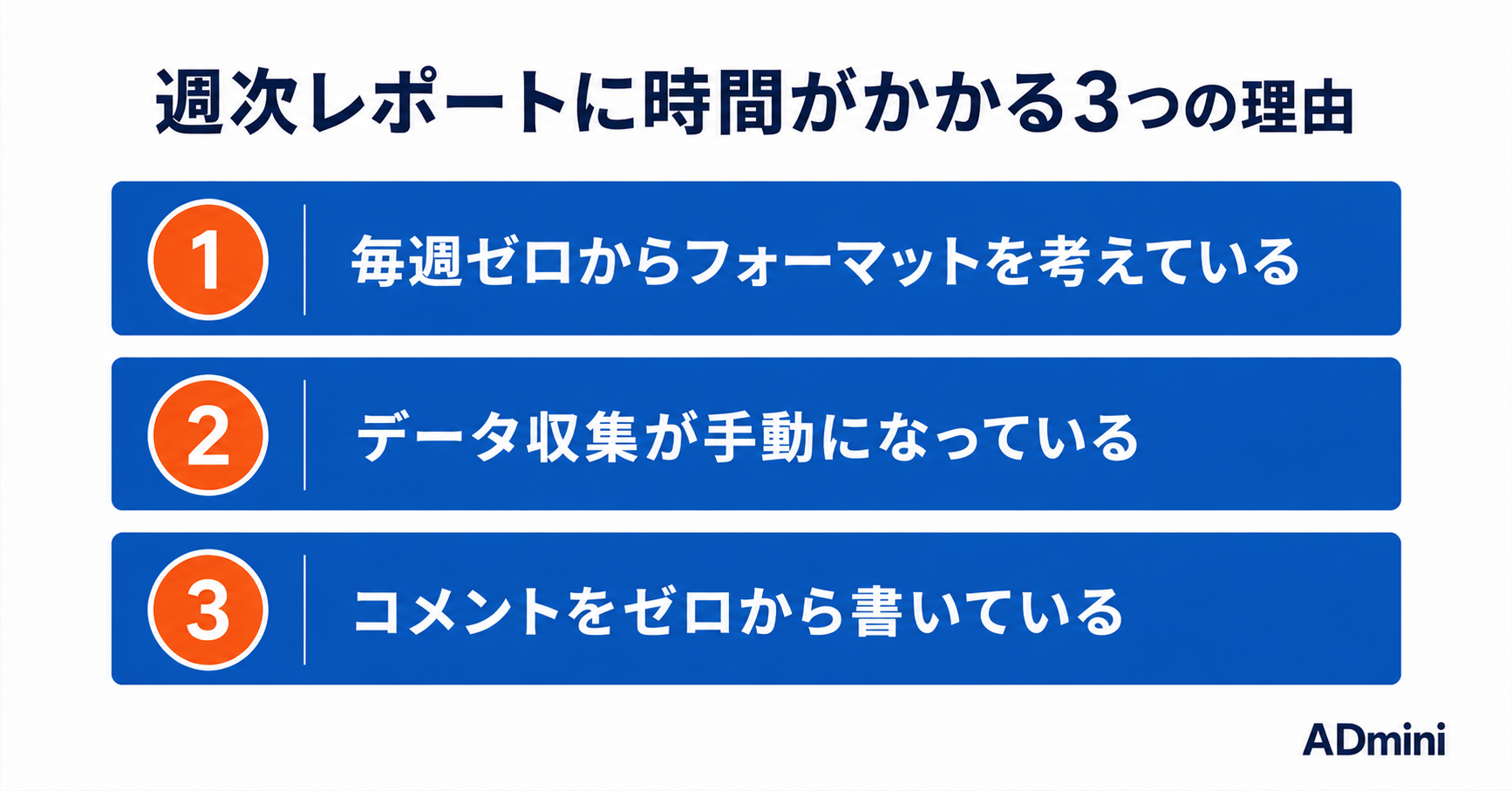 週次レポートを30分で終わらせる｜広告運用者のための時短レポート設計術