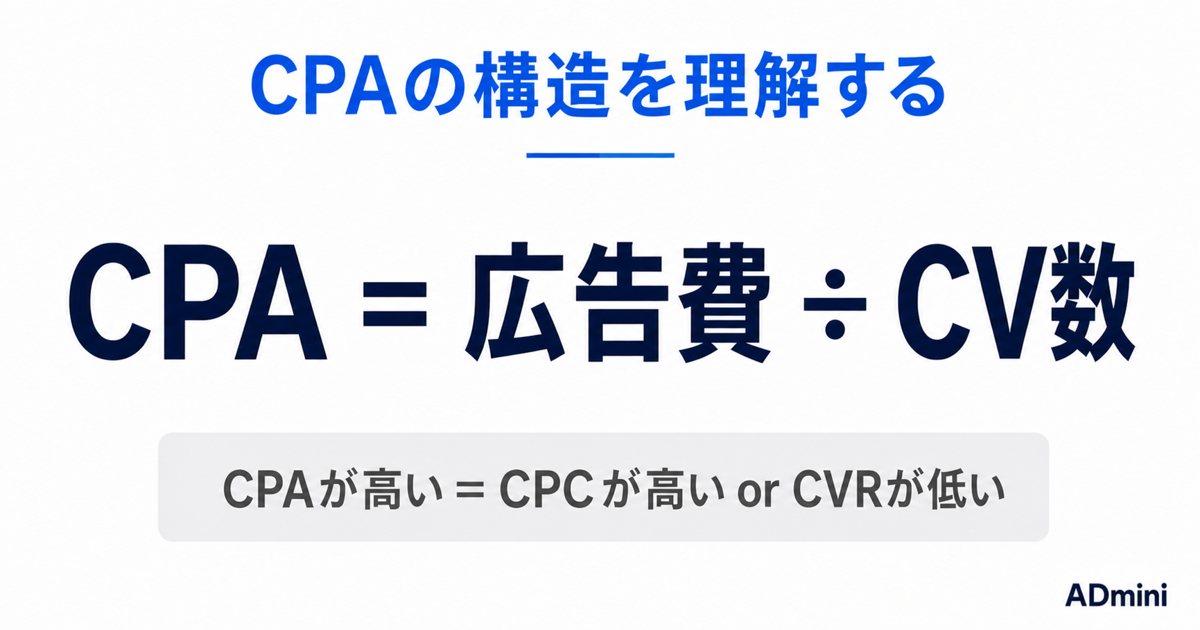 広告運用のCPA改善を加速させる分析フレームワーク｜CPCとCVRを軸に原因を特定する実践手順
