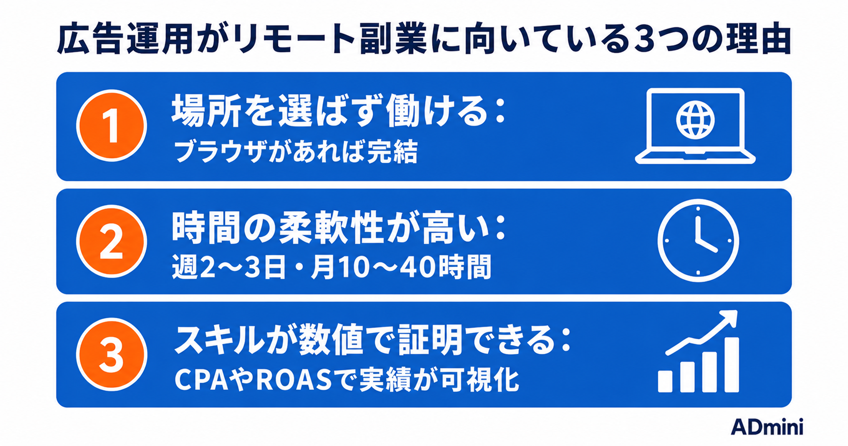 広告運用はリモートで副業しやすい職種——自由な働き方を実現するために押さえておくべきこと