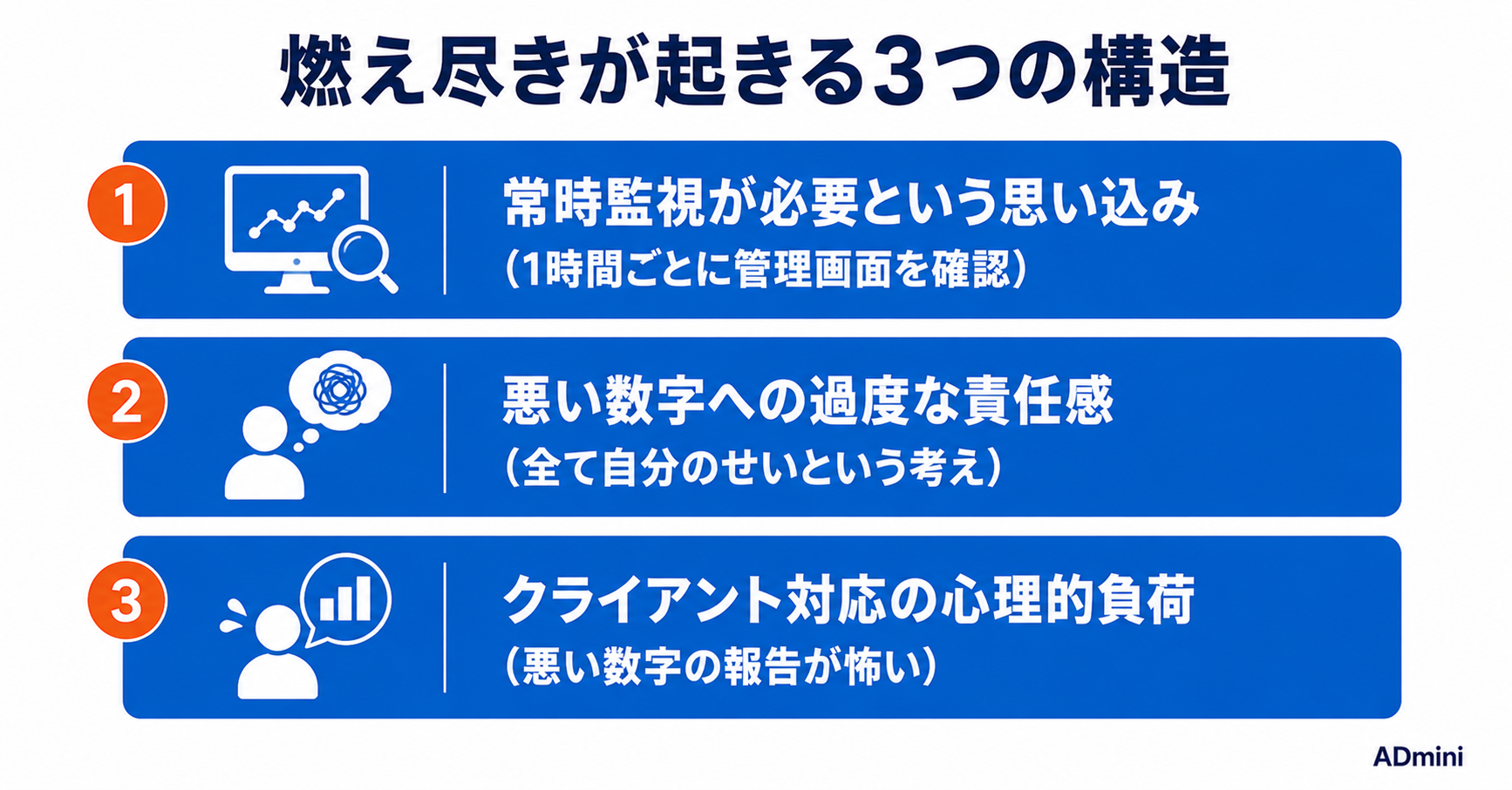 広告運用者の燃え尽き・メンタル疲弊を防ぐ方法｜1人マーケターが長く続けるための仕事術
