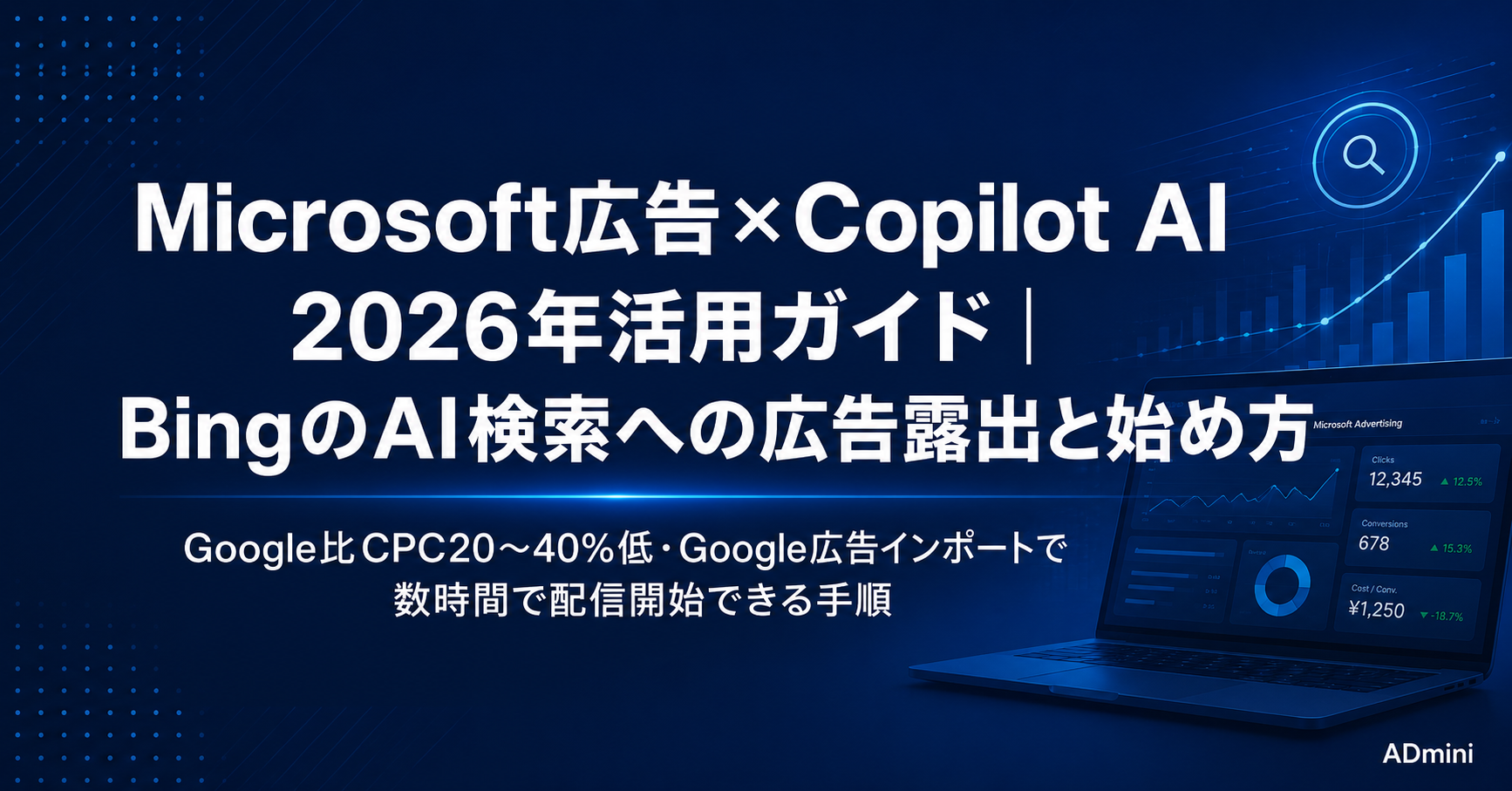 Microsoft広告×Copilot AI 2026年活用ガイド｜BingのAI検索への広告露出とGoogle広告インポートで始める手順