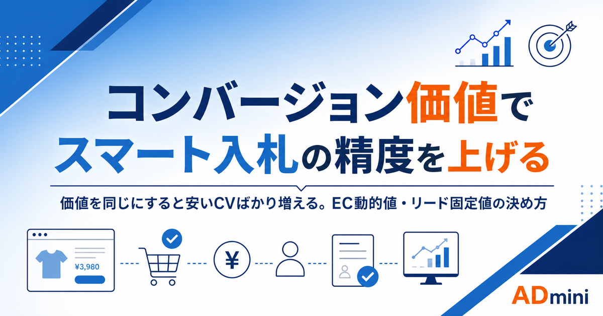 広告のコンバージョン価値設定とROAS最適化ガイド|価値の異なるCVに重みをつけてスマート入札の精度を上げる方法