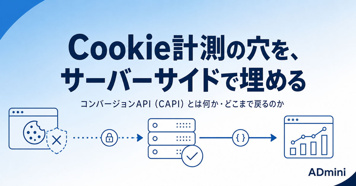広告のコンバージョンAPI（CAPI）とは｜Cookie計測の穴を、サーバーサイド計測でどこまで埋められるか